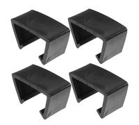 SOPOTUTU 4pcs Outdoor Patio Furniture Clips Black Sofa Clamp for Rattan Sectional Sofas Secure Grooved Slots Prevent Movement Easy Tool Installation for Couch and Chair Connection