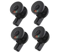 SOPOTUTU 4pcs Plastic Public Toilet Door Lock with Vacant Engaged Indicator Easy Install Privacy Latch for Single Stall Restroom Cubicle Doors in Offices Gyms Spas Schools