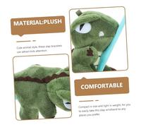 SOPOTUTU 4pcs Plush Animal Slap Bracelets Cute Stuffed Dinosaur Shark Squirrel Wristbands Lightweight Comfortable Party Accessories
