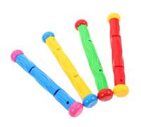 SOPOTUTU 4pcs Pool Diving Sticks for Swim Practice Sinking with Nonslip Grip for Underwater Training and Summer Pool Party Games