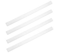 SOPOTUTU 4Pcs Portable Mini Mahjong Racks Transparent U Shaped Stands for Tiles Smooth Surface Mahjong Storage Rack for Arthritis Players