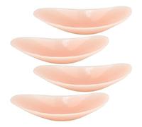 SOPOTUTU 4Pcs Reusable Silicone Shoulder Pads for Women Self-Adhesive Invisible Enhancer with Elastic Cushioning Powerful Non-Slip Adhesion for Clothing Skin Color