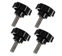 SOPOTUTU 4pcs Star Threaded Clamping Knob Handles Plastic Ergonomic Screw Knobs for Mechanical Equipment Furniture and Electronic Devices