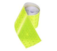 SOPOTUTU 4PCS Vehicle Reflective Tape Self-adhesive High Visibility Safety Strips for Trucks Trailers Bikes Nighttime Warning Conspicuity Stickers Yellow