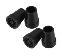 SOPOTUTU 4pcs Walking Stick Tip Protectors Plastic Cane Support Tips Non-Slip Wear-Resistant Replacement Ends for Hiking Poles Elderly Crutches Stable
