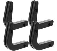 SOPOTUTU 4pcs Wall Mounted Barbell Rack Heavy-duty PP Board Vertical Dumbbell Rod Storage Stand for Home Gym Equipment Fitness Weight Holder Organizer