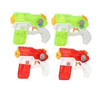SOPOTUTU 4pcs Water Spraying Safe Plastic Summer Pool and Guns with Press Type Design Smooth Surface for Swimming and Birthday Parties Random Color