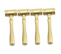 SOPOTUTU 4pcs Wooden Judge Gavel for Role Play Auction Hammer Accessory with Smooth Surface and Knocking Sound for Cosplay Party Lawyer and Judge Pretend Play