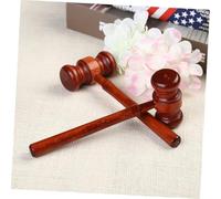 SOPOTUTU 4pcs Wooden Judge Hammer for Loud Clear Sound Auction Mallet Hand Eye Coordination Training Tool Craftsmanship for Role Play and Cosplay