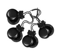 SOPOTUTU 4pcs Wooden Spanish Finger Castanets Traditional Percussion Instruments with Rich Clear Tone Modern Craftsmanship and Sleek Design for Band Performances