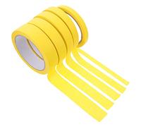 SOPOTUTU 5 Rolls Colorful Crepe Paper Masking Tape for Painting and Arts Easy Tear Adhesive Tapes for Car Furniture Crafts Widths Each Use