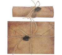 SOPOTUTU 5 Sets Festival Message Envelopes Greeting Envelopes A5 Small Size Kraft Paper Prevents Contents from Being Seen Simple Style for Celebration
