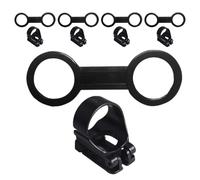 SOPOTUTU 5 Sets Silicone Scuba Diving Snorkel Keeper Clips with Quick Release Soft Strap Retainers for Dive Mask Tube Holders Easy Installation Snorkel Accessories for Beginners and Experts