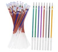 SOPOTUTU 50 Pcs Colorful Gel Pen Refills Smooth Ink Portable Writing Accessories for Students Office Supplies Glitter Inserts