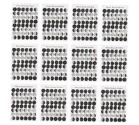 SOPOTUTU 50 Sheets Moon Phase Paper Stickers for Scrapbook Planner Journal Sealing Small Clear Moon Decals for Gift Packaging and DIY Crafts Premium Paper Dots for Business Labels and