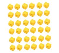 SOPOTUTU 50pcs Cube Cute Cartoon Cheese Beads Cheese Charms For Jewelry Making DIY Necklace Bracelet Earrings Phone Chain Keyring Hair Rope Accessories