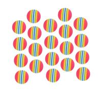 SOPOTUTU 50pcs Indoor Golf Rainbow Balls Durable Eva Practice Balls for Swing Training for Pets Bright Colors for Fun Golf Practice
