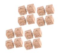 SOPOTUTU 50pcs Kraft Paper Box Square DIY Thank You Card Candy Box Kraft Paper Case Sweet Packaging