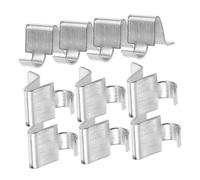 SOPOTUTU 50pcs Metal Shelf Clips for Cabinets Slip Resistant Support Pegs for File Metal Storage Units Adjustable Brackets for Bookshelves Closets Office Organization Easy Installation
