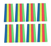SOPOTUTU 50Pcs Plastic Student Rulers with Dual Scales Straight Measuring Tools for School Office and Home Use Suitable for Artists Teachers and Designers