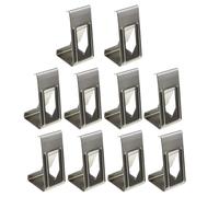 SOPOTUTU 50pcs Silver Photo Frame Metal Spring Turn Clips Picture Frame Back Plate Buckles Picture Hangers Hooks Accessories for Wall Hanging Decor