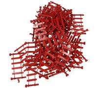 SOPOTUTU 50pcs Simulation Fence Plastic Farm and Zoo Fencing Accessories for Sand Table Model Military Scene Set
