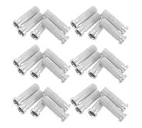 SOPOTUTU 50pcs Threaded Aluminum Arrow Inserts with Mesh Pattern Lightweight Metal Tips for Enhanced Grip and Secure Fit Easy-install Replacement Fittings Compatible with Arrow Shafts for