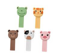 SOPOTUTU 5pcs Cartoon Toilet Seat Lifter Handle for Home and Hotel Use Handheld Toilet Lid Accessories with Animal Designs Easy to Use for Elderly