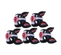 SOPOTUTU 5pcs Halloween Pig Masks for Adults Digital Printed Carnival Animal Headwear with Fast Off Design Realistic Cosplay Accessories for Halloween Christmas Costume Parties