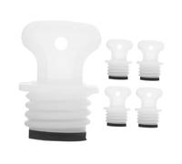 SOPOTUTU 5pcs Hot Water Bottle Replacement Cap Rubber Seal Stopper Leakproof Water Sack Plug Safety Use in Winter