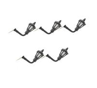 SOPOTUTU 5Pcs Mini European Style Wall Lamp Model Warm Light Miniature Night Lamp Decor for DIY Sand Table Garden and House Accessories