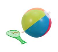 SOPOTUTU 5pcs Paddle Ball Set with High Bounce PVC Balls and Lightweight Rackets for Outdoor Sports Games Beach Pool and Family Fun Easy Grip for Developing Coordination