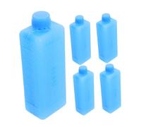 SOPOTUTU 5pcs Reusable Ice Packs for Cooler Bags Mini Blue Freezer Blocks for Lunch Boxes Air Conditioner Cooling Portable Food Preservation for Outdoor Home Office Use