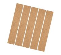 SOPOTUTU 5Pcs Self-Adhesive Cork Board Strips for Office and Home Cork Bulletin Bars for Memo Photos and Notes Easy to Combine for Custom Notice Boards