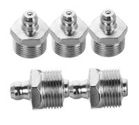 SOPOTUTU 5pcs Stainless Steel Grease Sprayer Coupler Grease Replacement Fittings Compatible with Various Machines for Mechanical Equipment Oil Injection