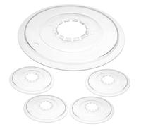 SOPOTUTU 5Pcs Transparent Bike Chain Guard Flywheels Protector Wear Resistant Plastic Bicycle Wheel Cover for Mountain Road Folding Bikes