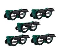 SOPOTUTU 5pcs Welding Glasses with Softening Frame Adjustable Elastic Strap Protective Lens for Electric Arc Cutting Grinding Work Safety Goggles