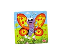 SOPOTUTU 5pcs Wooden Animal Puzzle Educational Early Learning Playthings with Elephant Tiger Panda Monkey Handmade DIY Jigsaw for S Cognitive Development