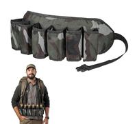 SOPOTUTU 6 Bottles Beer Belt Waist Bag Outdoor Drink Backpack Zipper Pocket for Mountaineering Supplies Camouflage