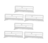 SOPOTUTU 6pcs Adjustable Fridge Divider Reusable Plastic Refrigerator Separator with Clips for Efficient Food and Drink Storage Flexible Partition for Fridge and Freezer Organization