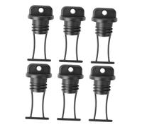 SOPOTUTU 6pcs Boat Drain Plug Kit Plastic Threaded Stopper Replacement Parts for Kayak Canoe Scupper Drainage Accessories Secure Fit for Lakes Rivers Oceans