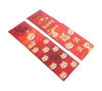SOPOTUTU 6pcs Chinese Style Money Bag Red Pocket Envelope See Lee Red Envelopes Paper Lucky Wedding Decorations Party of Mini Lunar