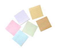 SOPOTUTU 6Pcs Colored Sticky Memo Pads Note Taking Notebooks for Office Use Lined Design for Reminders Plans and Schedules Portable and Practical Memo Notebooks
