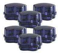 SOPOTUTU 6Pcs Dark Blue Gas Stove Knob Safety Covers Childproof Oven Burner Guards Kitchen Gas Knob Protectors for Safety and Kitchen Cooking Protection