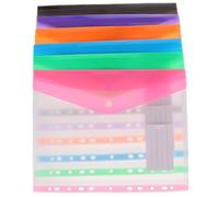 SOPOTUTU 6Pcs Document Organizer Pockets Snap Button Binder Bags Material Lightweight Office Filing Holders for Study and Travel Essentials