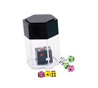SOPOTUTU 6pcs Explosion Dice Set for and Adults, Educational Shaking Dice Props with Colorful Illusion Effects, Early Learning Game Accessories for Family and Party Use