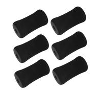 SOPOTUTU 6pcs Fitness Cushioning Cushion Roller Pad for Leg Extension Gym Exercise Machines Exercise Machine Pad Foam Foot Weight Bench Replacement Parts Foot Rollers Rubber Black