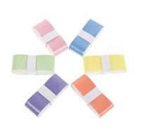 SOPOTUTU 6pcs Gradient Tennis Racket Grip Tape Non-slip Absorbent Overgrip Wraps for Badminton Squash Self-adhesive Precut Handles for Secure Dry Feel Multi-color Sports Equipment Grip
