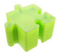 SOPOTUTU 6pcs Large Plastic Puzzle Sorting Trays with Dust Cover Stackable Organizer for DIY Projects and Office Use Spacious Storage Box Enhancing Categorizing and Logical Thinking Skills