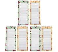 SOPOTUTU 6pcs Magnetic Grocery Shopping List Notepads for Refrigerator, Undated Weekly Menu Planner with Fruit Design (watermelon, Banana 3 Each), Tear-off Magnetic Reminder Pads